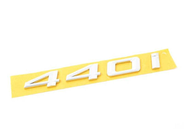 Emblema "Letras" 440i traseras para BMW F32, F33, F36. Original BMW.