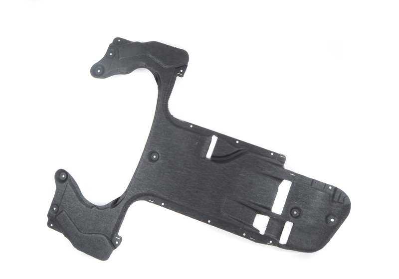 Protector bajo motor (cubrecarter) central OEM 51757185029 para BMW F07, F10, F06, F12, F13, F01, F02, F04. Original BMW.