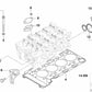 Junta de perfil para BMW E81, E82, E87, E88, E46, E90, E91, E92, E93, E60N, E84, E83, E85 (OEM 11537505657). Original BMW.