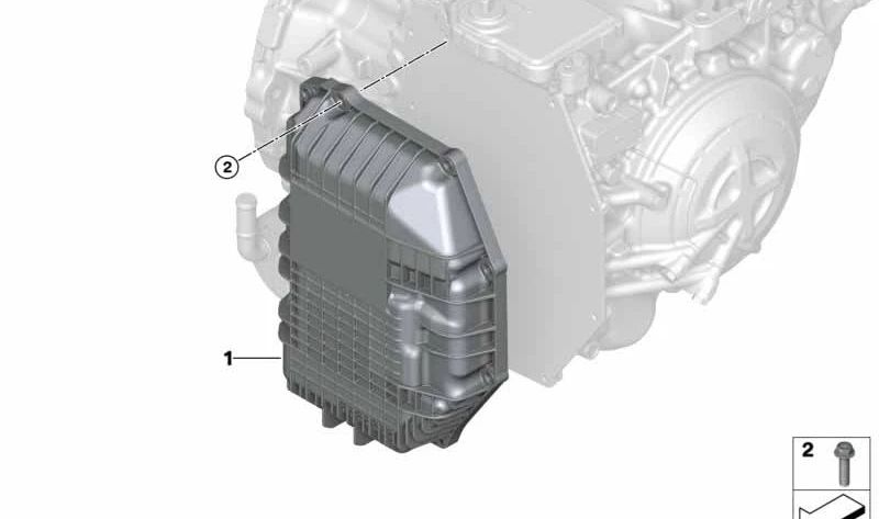 Cárter de Aceite para BMW F40, F44, F45N, F46N, F48, F39, F54, F55, F56, F57, F60, F49N (OEM 24118699901). Original BMW