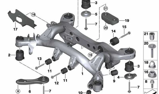 Protección anti-gravilla izquierda para BMW E81, E82, E87, E88, E90, E91, E92, E93 (OEM 33316775539). Original BMW.