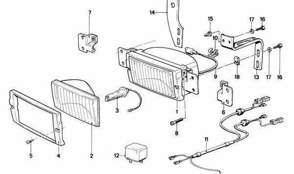 Soporte para BMW Serie 7 E23 (OEM 63171371389). Original BMW