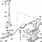 Cable de tracción insonorizado para BMW Serie 7 E32 (OEM 25161219532). Original BMW