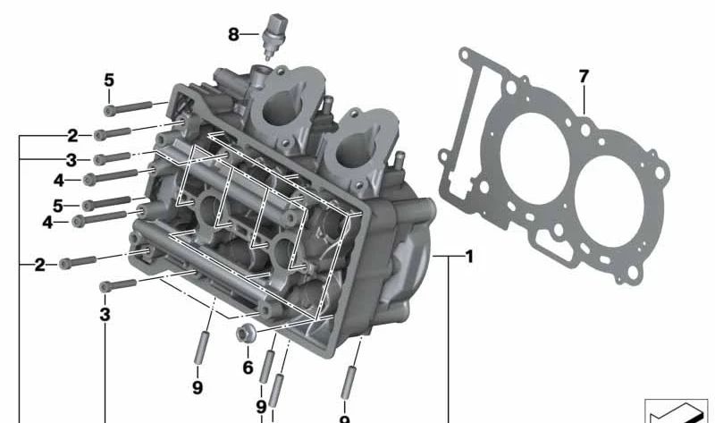 Tornillo con arandela OEM 07129905599 para BMW E90, E92, E93, i3 (Modelos I01). Original BMW.