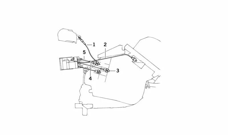 Cable Bowden de Ventilación para BMW Serie 5 E34 (OEM 64118391263). Original BMW