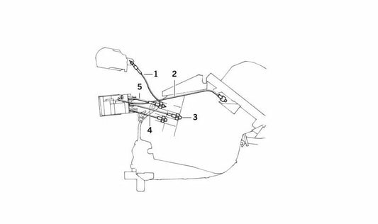 Cable Bowden de Ventilación para BMW Serie 5 E34 (OEM 64118391263). Original BMW