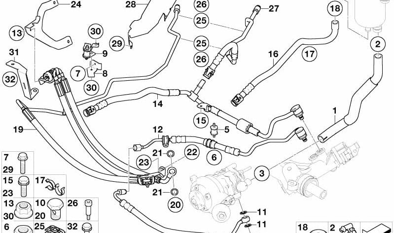 Direção assistida pelo gerenciamento de expansão OEM 32416762627 para BMW E65, E66. BMW original.