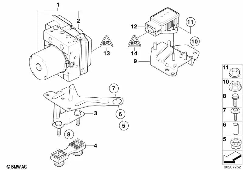 Kit de reparación de la unidad de control para BMW E83N (OEM 34513450899). Original BMW