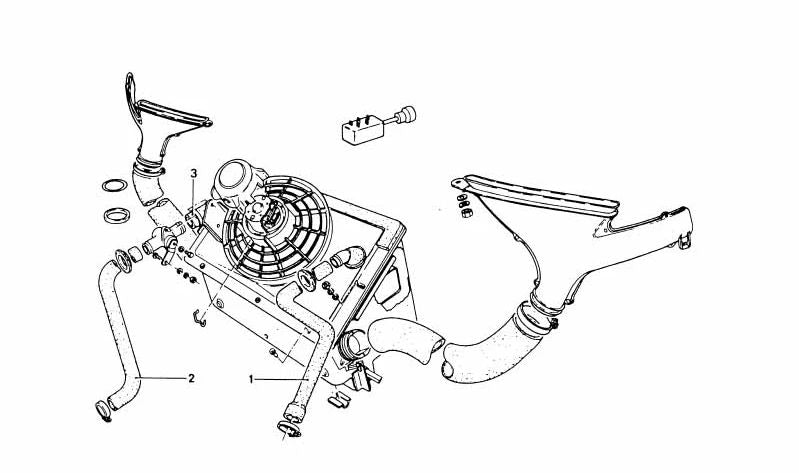 Tubo de Agua para BMW (OEM 64214474130). Original BMW