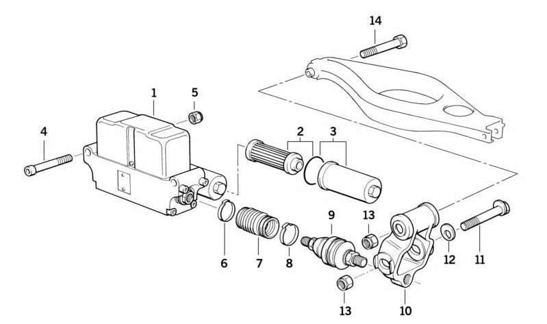 Tuerca hexagonal autoblocante OEM 07129922745 para BMW E21, E12, E28, E34, E24, E23, E31. Original BMW.