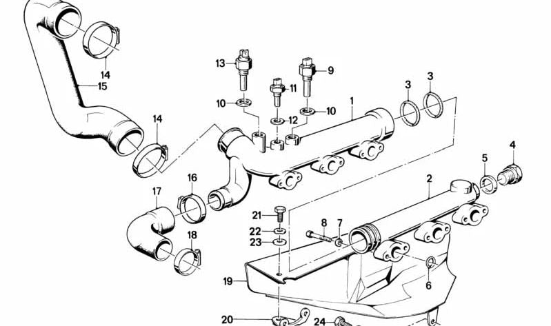 Temporizador de Temperatura para BMW Serie 3 E21, E30, Serie 5 E12, E28, Serie 6 E24, Serie 7 E23 (OEM 13621362599). Original BMW