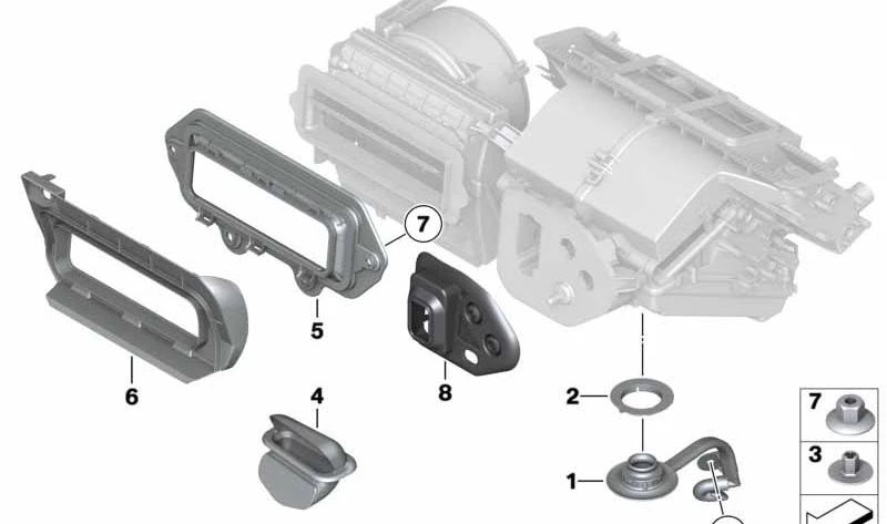 Ome Embelledor Marco 64319171514 per BMW E89 Z4. BMW originale.