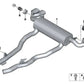 Soporte delantero del silenciador para BMW F90, G30, G31 Serie 6 G32 Serie 7 G11, G12 Serie 8 F91, G14 X5, X6 (OEM 18308582062). Original BMW.