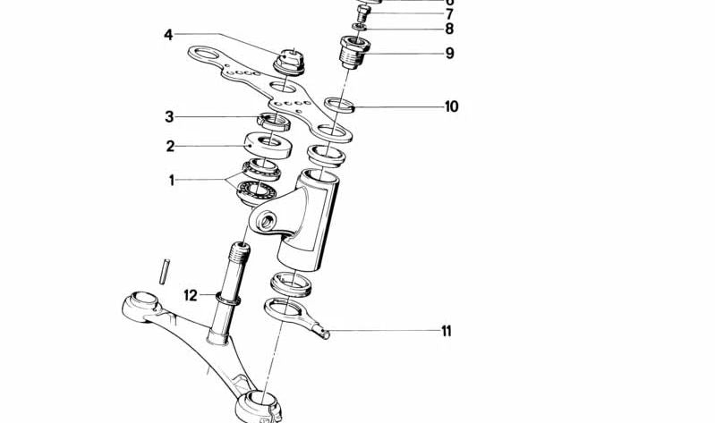 Cojinete de Apoyo para varios modelos/series de BMW (OEM 31421238904). Original BMW.