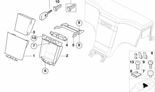 Marco para BMW (OEM 51168413500). Original BMW