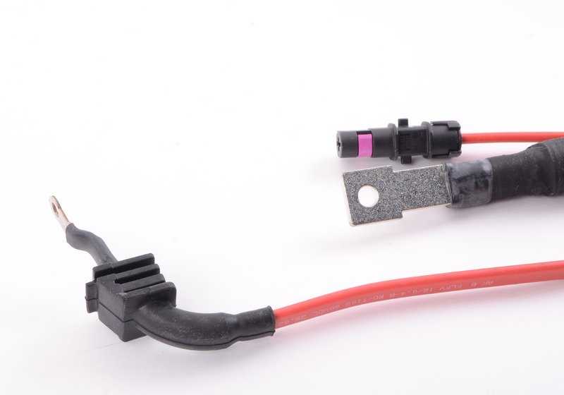 Cable de batería plus bajo suelo para BMW F12, F13 (OEM 61129348295). Original BMW