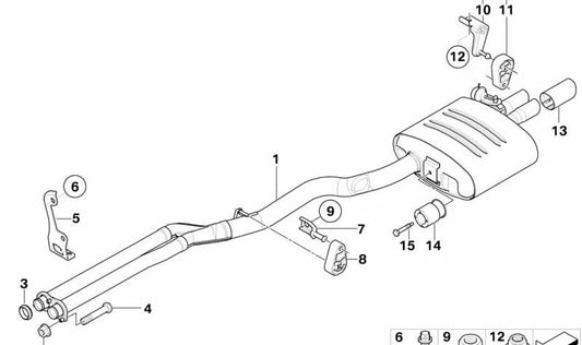 Anillo de Sellado para BMW Serie 5 E60, E61 (OEM 18307793771). Original BMW