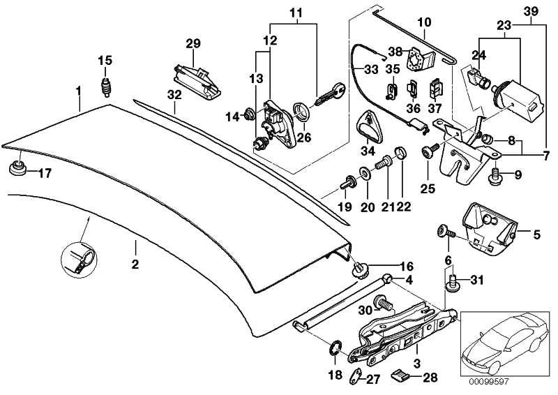 Cerradura De Portón Trasero / Maletero Serie 5 Para Bmw E39 . Original Recambios