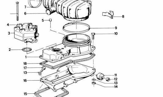 Toma de aire OEM 13511266233 para BMW E21. Original BMW.