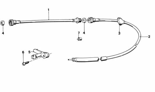 Tachowelle Inferior para BMW Serie 5 E12 (OEM 62121355836). Original BMW