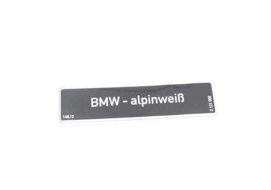 Etiqueta adhesiva de advertencia OEM 51142121000 para BMW E21, E30, E12, E28, E24, E23, E32. Original BMW.