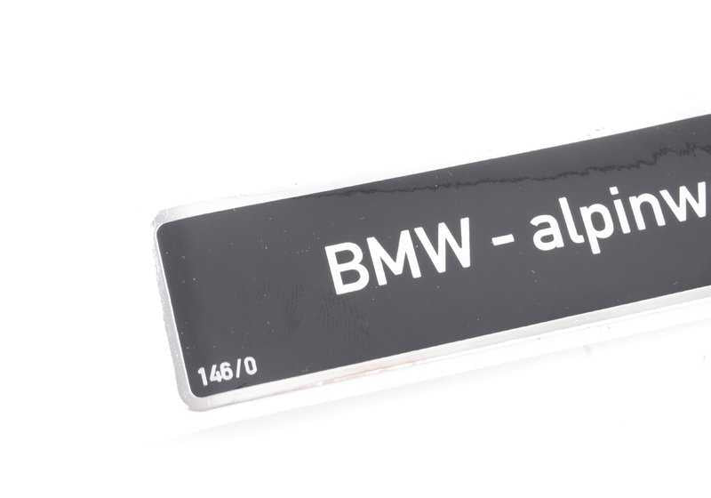 Etiqueta adhesiva de advertencia OEM 51142121000 para BMW E21, E30, E12, E28, E24, E23, E32. Original BMW.