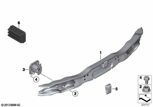 Elemento de deformación trasero derecho para BMW Serie 6 E63, E63N, E64, E64N (OEM 51127076034). Original BMW