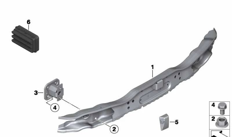 Sechskantschraube für BMW 5er E60, E61N, 6er E63N, E64N, 7er E65, Z4 E85, E86 (OEM 07119906010). Original BMW