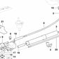 Tubo de retorno de combustible delantero para BMW E36 (OEM 16121182862). Original BMW