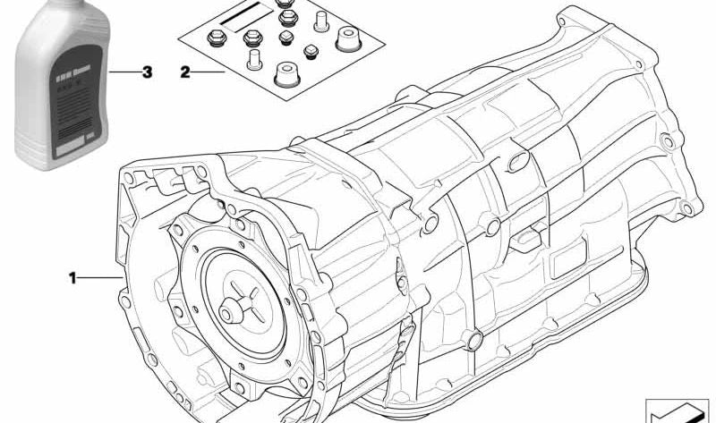 Olio di trasmissione automatico OEM 24007614278 per BMW E90, E91, E92, E84, E83. BMW originale.