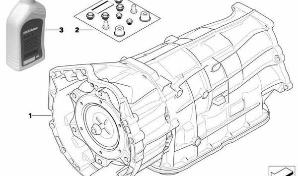 Aceite de transmisión automática OEM 24007614278 para BMW E90, E91, E92, E84, E83. Original BMW.