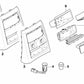 Compartimento de almacenamiento trasero inferior OEM 51167154483 para BMW E90, E91. Original BMW