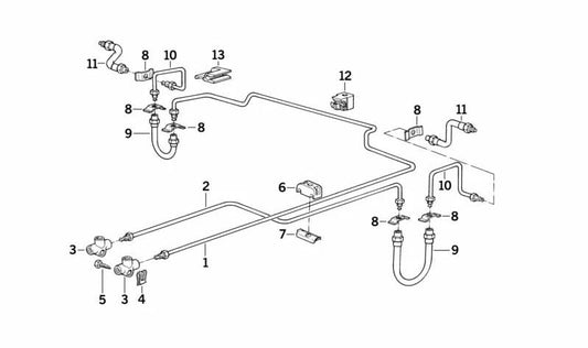 Tubería para BMW Serie 7 E32 (OEM 34326755529). Original BMW