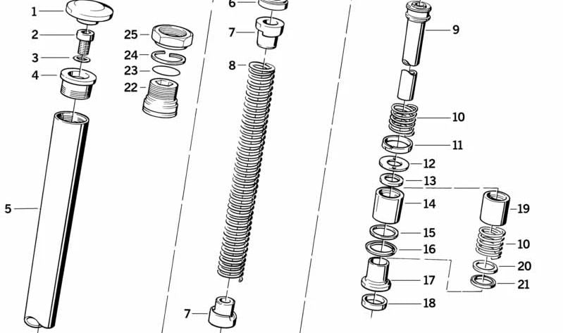 Dessin d'espace OEM 0711932660 pour BMW E30, E34, E36, E46, E28, E24, E23, Z3. BMW d'origine.