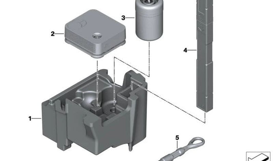 Storage On-Board Equipment for BMW F95, G05, G18 (OEM 71106877730). Original BMW.