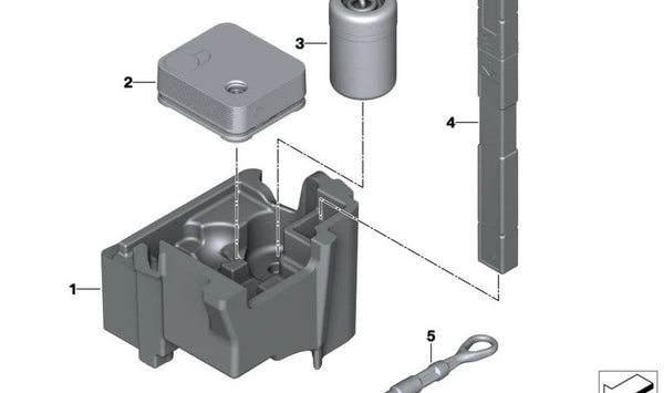 Almacenaje Equipamiento de Bordo para BMW F95, G05, G18 (OEM 71106877730). Original BMW.