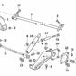 Tubo de soporte para BMW Serie 5 E34, Serie 7 E32 (OEM 35211161305). Original BMW