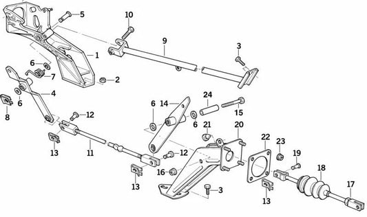 Soporte de rodamiento para BMW E34, E32 (OEM 35211161309). Original BMW