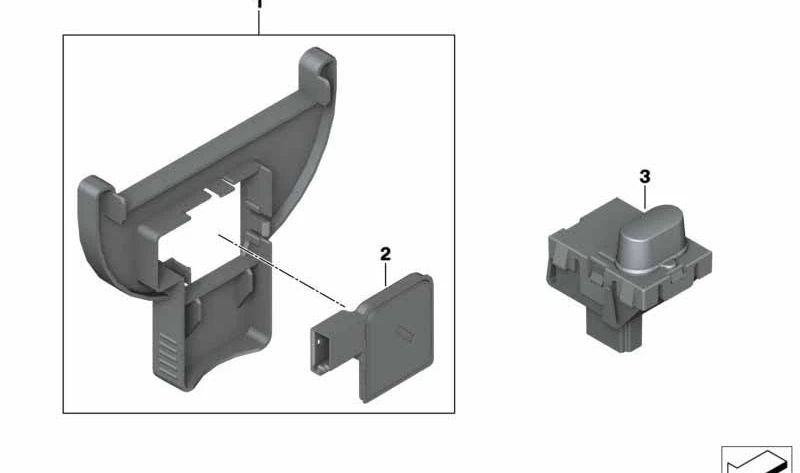 Drucknebelsensor für BMW E60, E61, E63, E64, E65, E66, E70, E71, E72 (OEM 64119115220). Original BMW