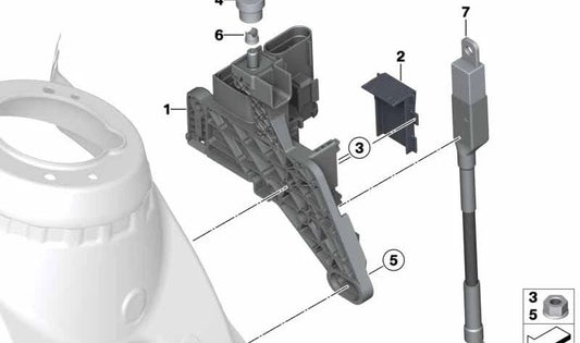 Distribuidor de Punto de Asistencia para Arranque Externo para BMW Serie 3 F35, F35N (OEM 61149356155). Original BMW