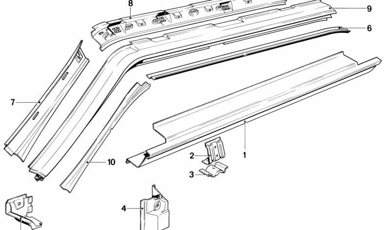 Stützplatte für Wagenheberbasis für BMW 7er E23 (OEM 41351858707). Original BMW