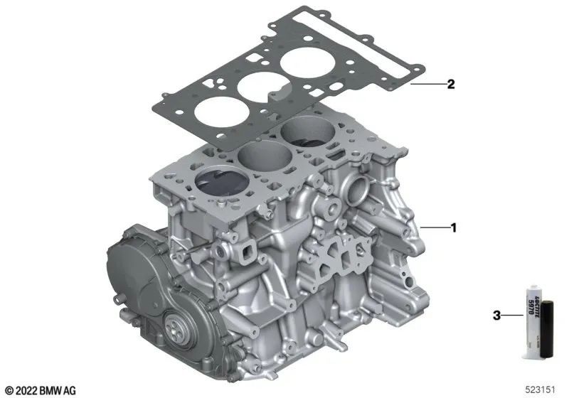 Junta de culata libre de amianto para BMW F20N, F21N, F22, F23, F45, F46, F30N, F31N, F32, F36, I12, I15, F48, F39 (OEM 11128630684). Original BMW.