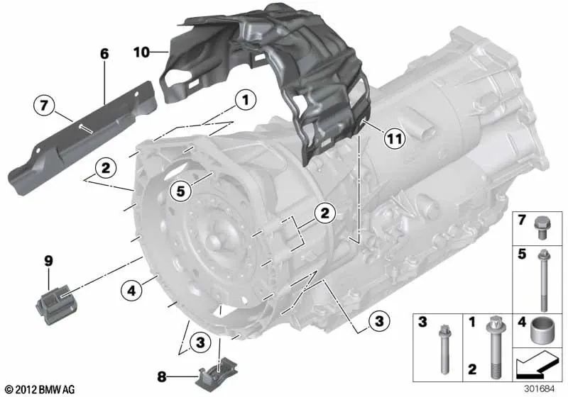 Tapa de cierre para BMW E82, E88, F20, F20N, F21, F21N, E90, E90N, E91, E91N, E92, E92N, E93, E93N, F30, F31, F34, F32, F33, F36, E60N, E61N, F07, F10, F11, F18, F06, F12, F13, F01, F02, E84, F25, F26, E70N, F15, E71, F16 (OEM 24147567139). Original BMW.