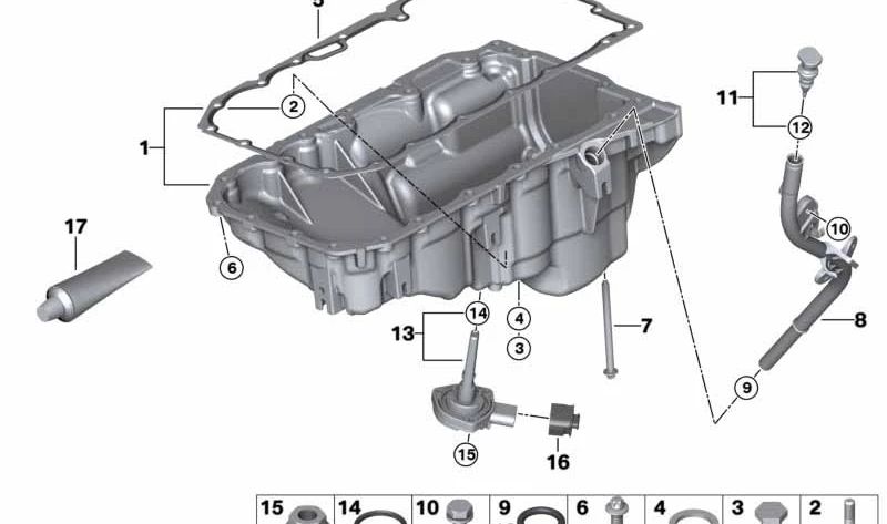 Varilla de medición de aceite para BMW Serie 3 E90N, E91N, E92, X1 E84 (OEM 11438506776). Original BMW