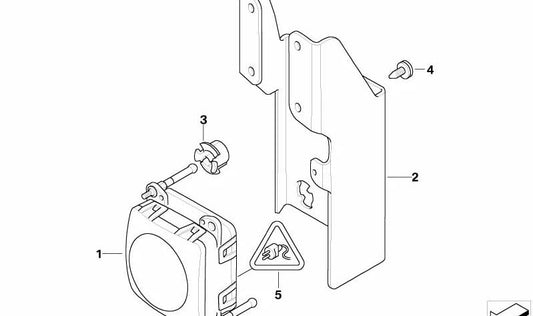 Sensor de radar ACC OEM 66316779874 para BMW (E60, E61, E63, E64, E65, E66). Original BMW.