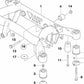 Tuerca hexagonal M12X1,5 para BMW Serie 7 E38 (OEM 33171090387). Original BMW