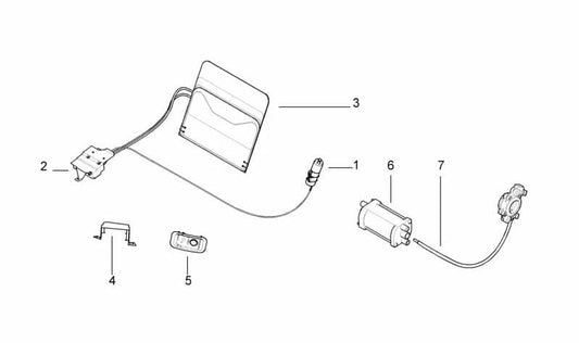 Embellecedor interruptor derecho para BMW E38 (OEM 52208177368). Original BMW