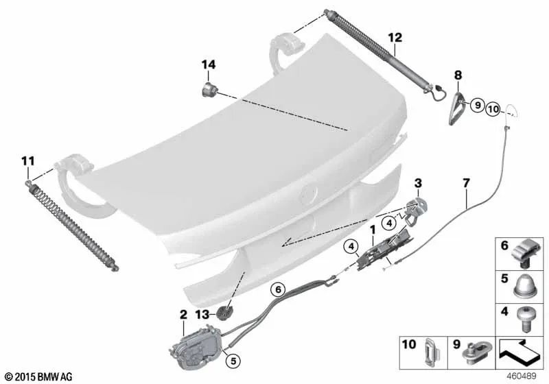 Right spindle drive for BMW G11N, G12N (OEM 51248499572). Original BMW.