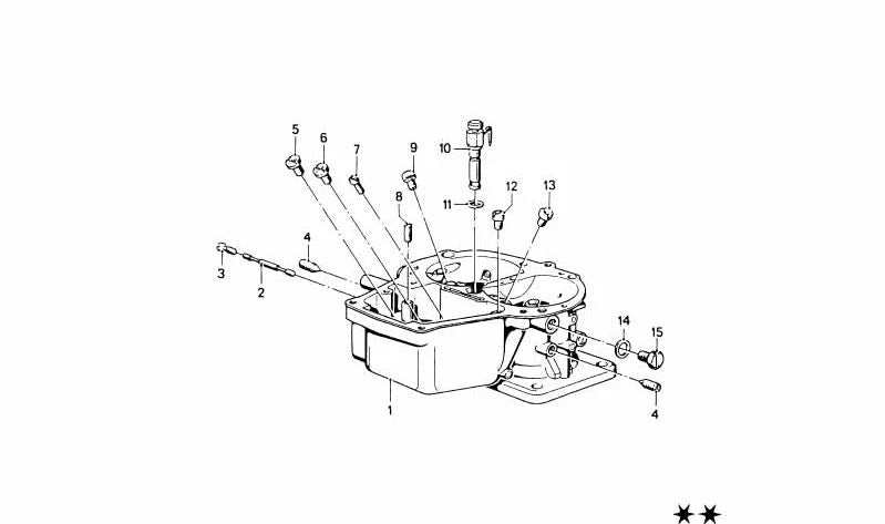 OEM -Gefangenenschraube 13111258916 für BMW E21, E12. Original BMW.