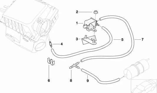 Conector para BMW E30, E46, E28, E34, E39, E60, E61, E24, E23, E32, E38, E65, E66, E53, E89, E52 (OEM 11151276486). Original BMW